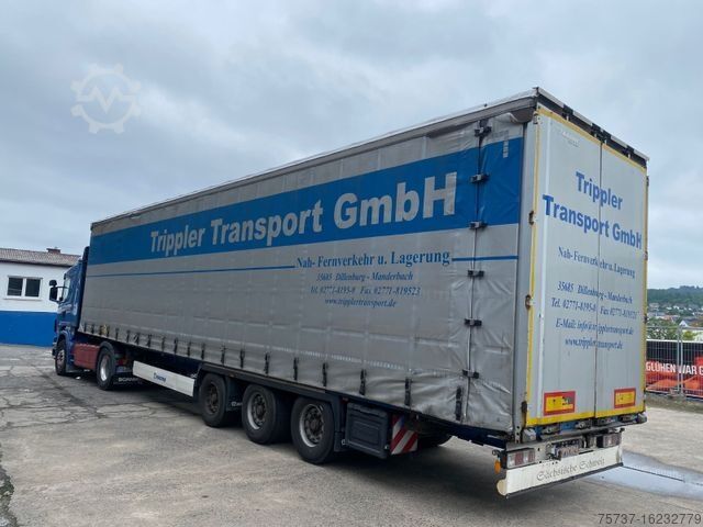 Open semitrailer with tarp KRONE MEGA COIL Verbreitbar