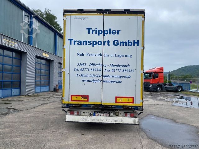 Open semitrailer with tarp KRONE MEGA COIL Verbreitbar