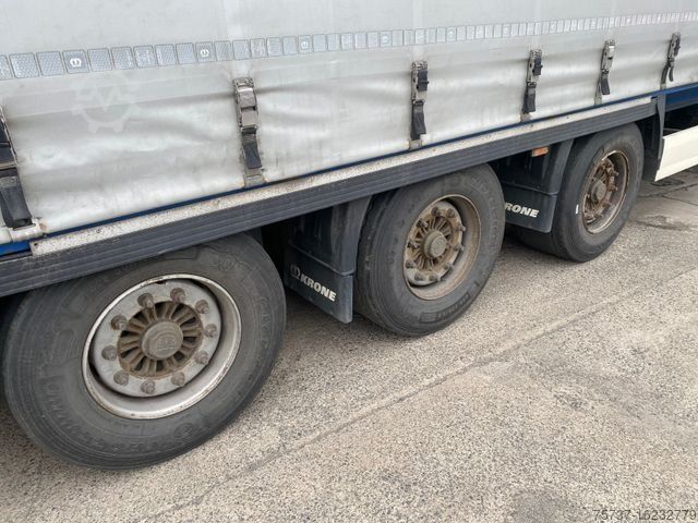 Open semitrailer with tarp KRONE MEGA COIL Verbreitbar