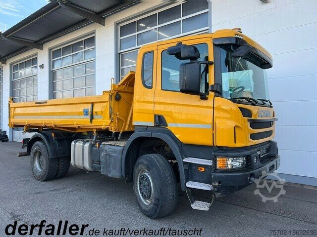 Van Scania P360 4x4 Meiller Dreiseitenkipper