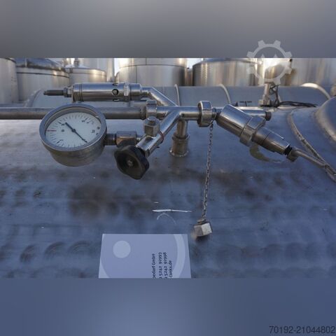 6200 Liter stehender Drucktank aus V4A Edel K0199