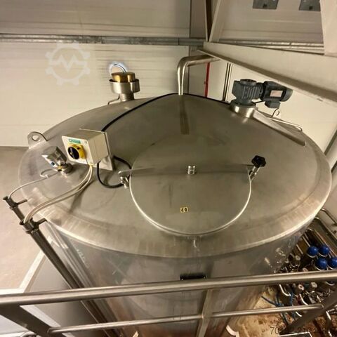 8000 Liter isolierter Rührwerksbehälter aus V2A mit Balkenrührwerk Fimatec B0129