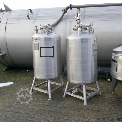 640 Liter Druckbehälter aus V4A  B0119