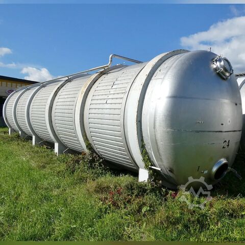 72500 Liter heiz-/kühlbarer horizontaler Behälter aus V2A  B0114