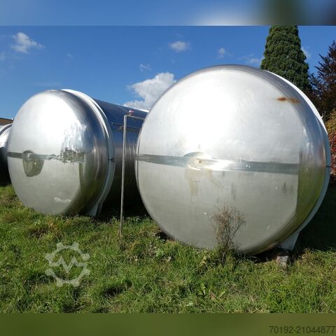 53000 Liter heiz-/kühlbarer horizontaler Behälter aus V2A Hinke B0115