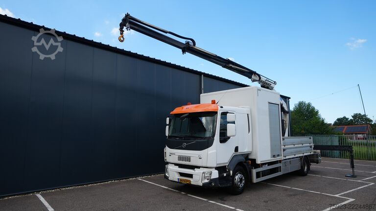 Crane truck Volvo FL 280 open box truck with HMF 1320 crane 362.3...