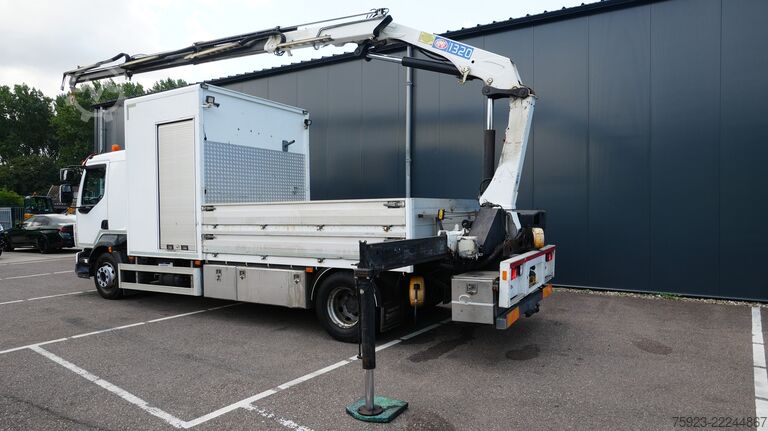 Crane truck Volvo FL 280 open box truck with HMF 1320 crane 362.3...