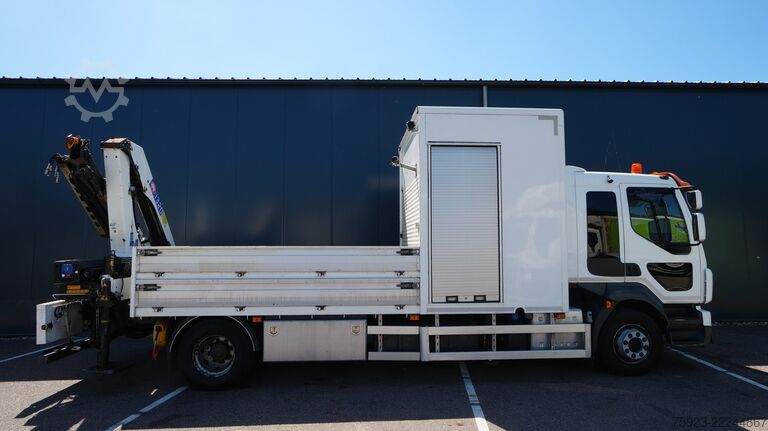 Crane truck Volvo FL 280 open box truck with HMF 1320 crane 362.3...
