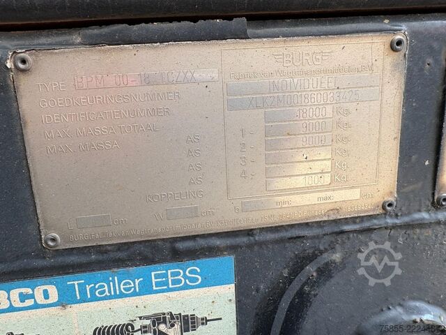 Refrigerated/freezer transport Burg BPM 00-18 TCZXX Mitsubishi Fridge / Loading Lif...
