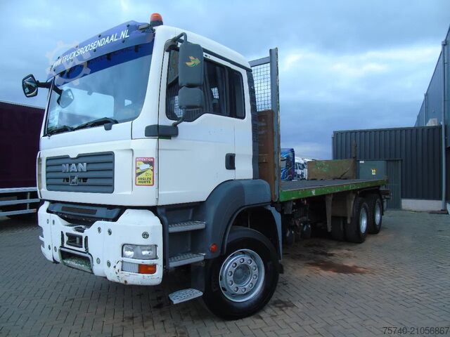 Plattformanhänger MAN TGA 26.360 + 6X4 + SPRING