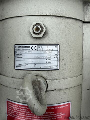 Rietschle VFT 40 (111) vacuum pump 1.5 kW 40–48 m³/h 150 mbar Rietschle VFT 40 (111) Vakuumpumpe 1,5 kW 40–48 m³/h 150 mbar Rietschle VFT 40 (111) Vakuumpumpe 1,5 kW 40–48 m³/h 150 mbar