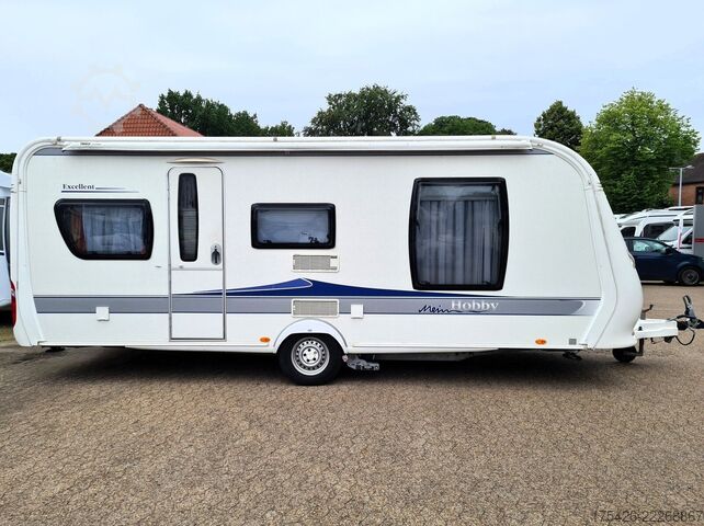 Wohnwagen HOBBY Excellent 560 UFF *Mover*Vorzelt*Queensbett*