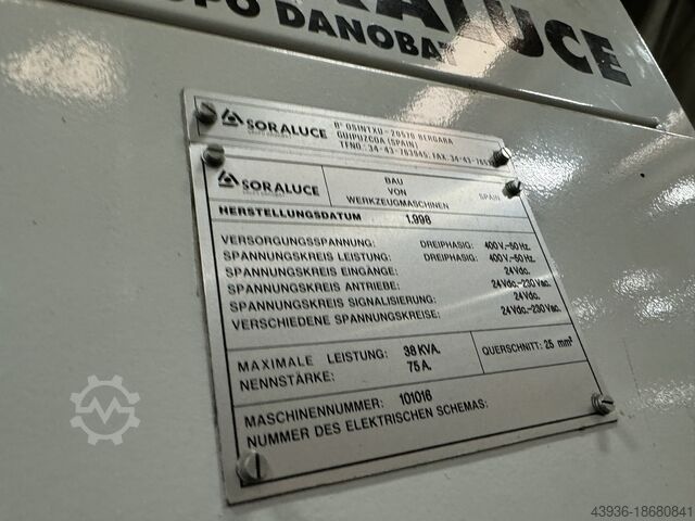 Bettfräsmaschine SORALUCE TL-25
