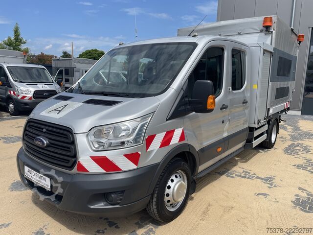 Curtain sider van Ford Transit Kipper aus 1.Hand+Klima+AHK+EU5