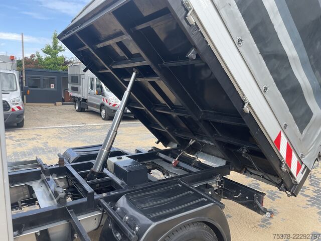 Curtain sider van Ford Transit Kipper aus 1.Hand+Klima+AHK+EU5