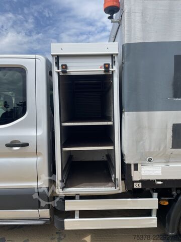 Curtain sider van Ford Transit Kipper aus 1.Hand+Klima+AHK+EU5