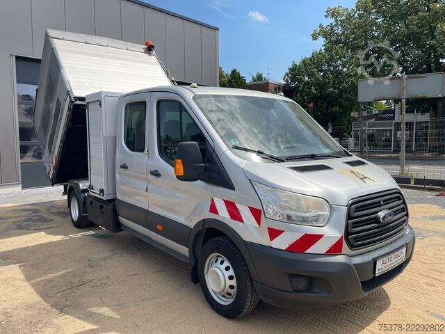 Curtain sider van Ford Transit Kipper aus 1.Hand+Klima+AHK+EU5