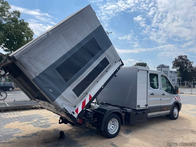 Curtain sider van Ford Transit Kipper aus 1.Hand+Klima+AHK+EU5