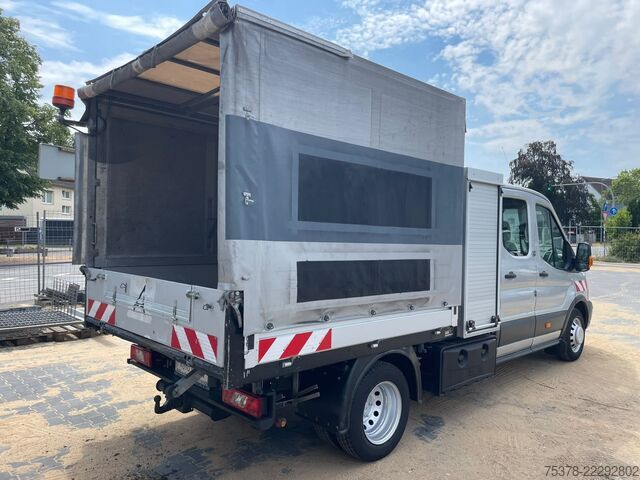 Curtain sider van Ford Transit Kipper aus 1.Hand+Klima+AHK+EU5
