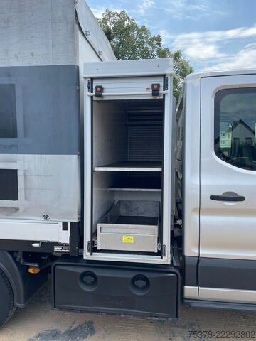 Curtain sider van Ford Transit Kipper aus 1.Hand+Klima+AHK+EU5