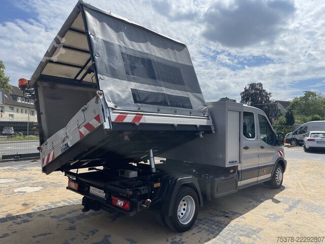Curtain sider van Ford Transit Kipper aus 1.Hand+Klima+AHK+EU5