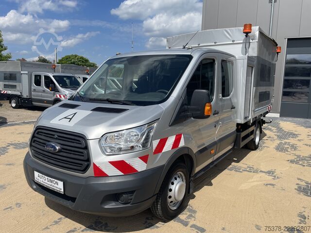 Curtain sider van Ford Transit Kipper aus 1.Hand+Klima+AHK+EU5