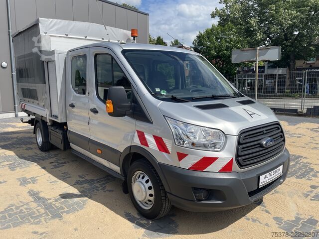 Curtain sider van Ford Transit Kipper aus 1.Hand+Klima+AHK+EU5