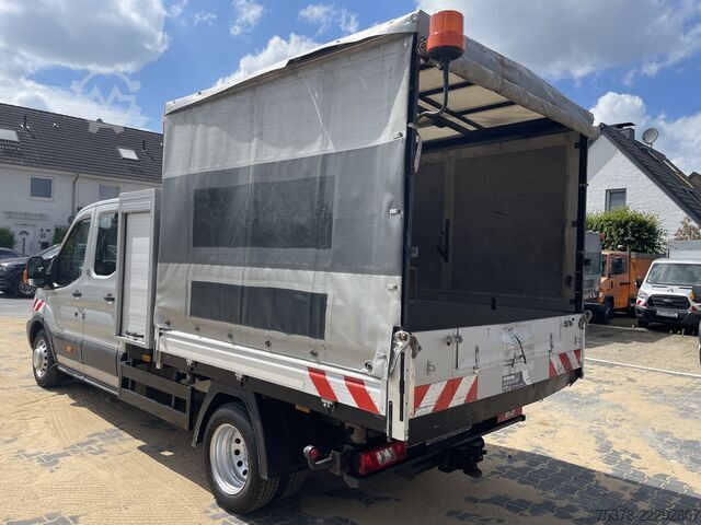 Curtain sider van Ford Transit Kipper aus 1.Hand+Klima+AHK+EU5