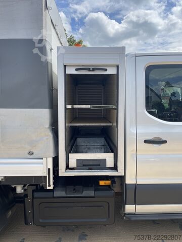 Curtain sider van Ford Transit Kipper aus 1.Hand+Klima+AHK+EU5