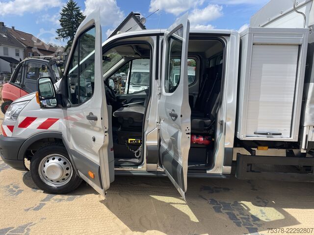 Curtain sider van Ford Transit Kipper aus 1.Hand+Klima+AHK+EU5