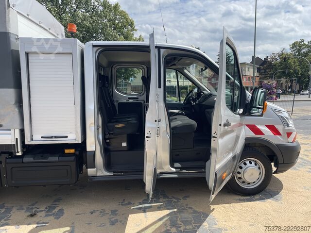 Curtain sider van Ford Transit Kipper aus 1.Hand+Klima+AHK+EU5