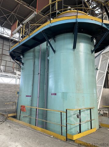 Set of 2 50M3 ebonized steel tanks NC CUVE 50000 litres