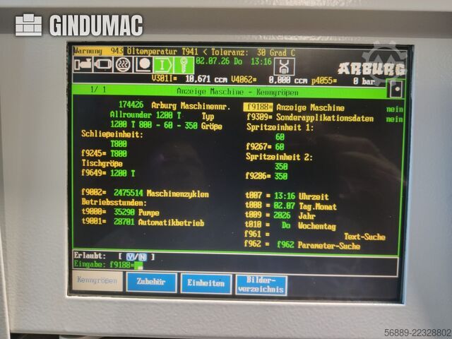 Arburg 1200 TS 800-60-350 Arburg 1200 TS 800-60-350