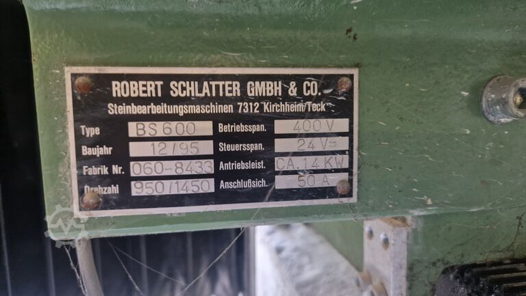 Bridge saw Schlatter BS 600