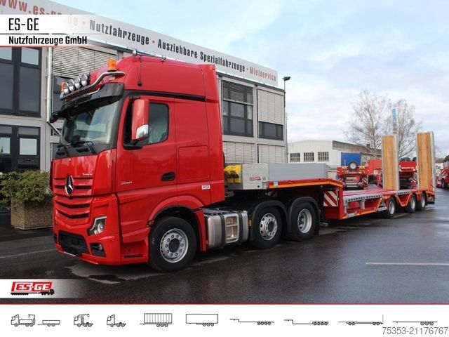 Low loader semitrailer FAYMONVILLE MAX Trailer MAX100 Semi-Tieflader Radmulden