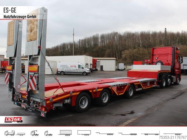 Low loader semitrailer FAYMONVILLE MAX Trailer MAX100 Semi-Tieflader Radmulden