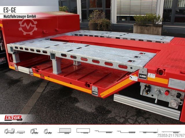 Low loader semitrailer FAYMONVILLE MAX Trailer MAX100 Semi-Tieflader Radmulden