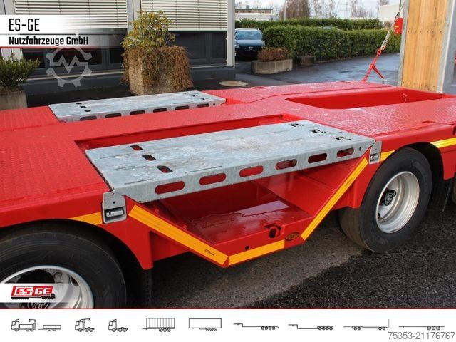 Low loader semitrailer FAYMONVILLE MAX Trailer MAX100 Semi-Tieflader Radmulden