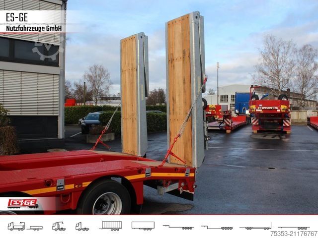 Low loader semitrailer FAYMONVILLE MAX Trailer MAX100 Semi-Tieflader Radmulden