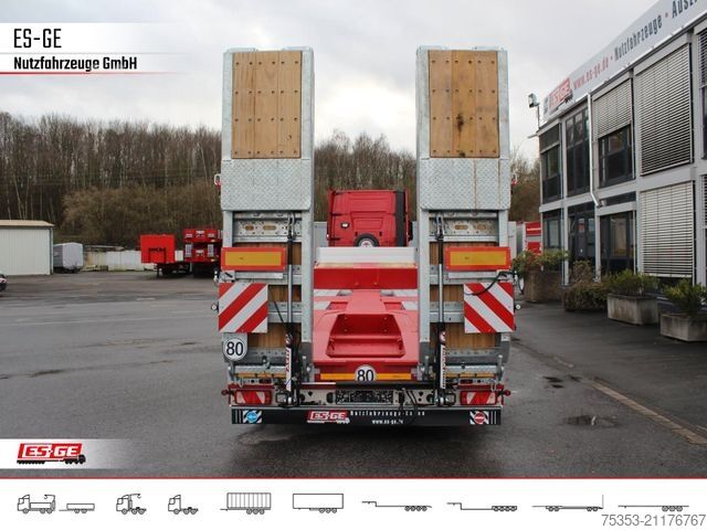 Low loader semitrailer FAYMONVILLE MAX Trailer MAX100 Semi-Tieflader Radmulden