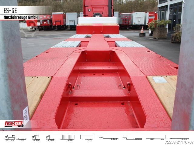 Low loader semitrailer FAYMONVILLE MAX Trailer MAX100 Semi-Tieflader Radmulden