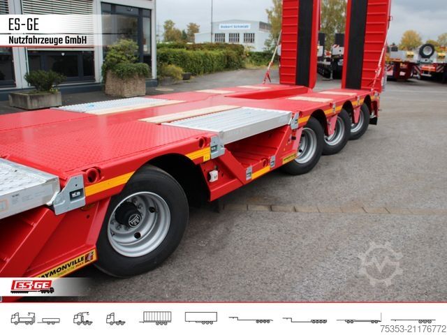 Low loader semitrailer FAYMONVILLE Multimax Satteltieflader (1+3) - hydr. gelenkt