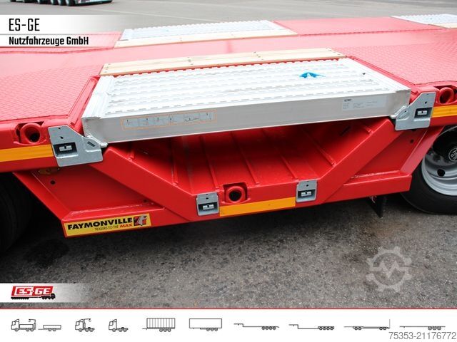 Low loader semitrailer FAYMONVILLE Multimax Satteltieflader (1+3) - hydr. gelenkt