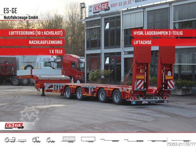 Tieflader-Sattelauflieger FAYMONVILLE Multimax Satteltieflader (2+2) - nachlaufgelenkt