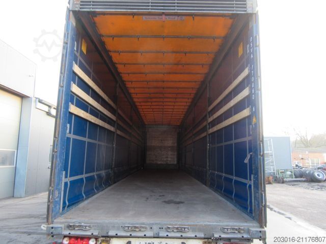 Auflieger mit Pritsche & Plane SCHMITZ CARGOBULL Mega Varios Bremsbeläge 90%Reifen 60% NEUE PLANE