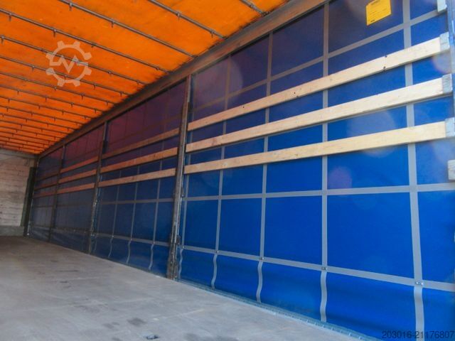 Auflieger mit Pritsche & Plane SCHMITZ CARGOBULL Mega Varios Bremsbeläge 90%Reifen 60% NEUE PLANE