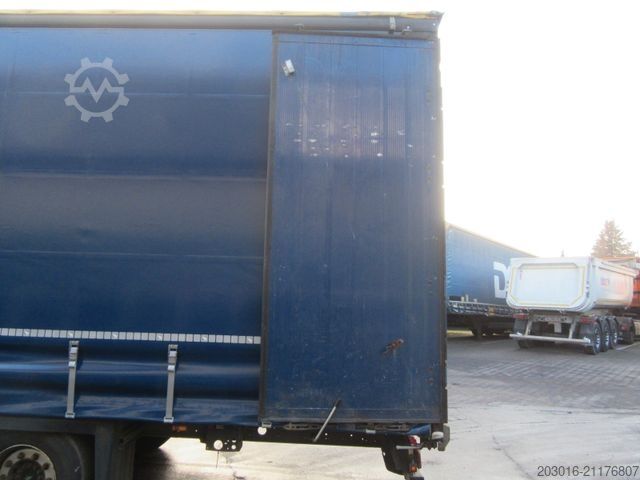 Auflieger mit Pritsche & Plane SCHMITZ CARGOBULL Mega Varios Bremsbeläge 90%Reifen 60% NEUE PLANE