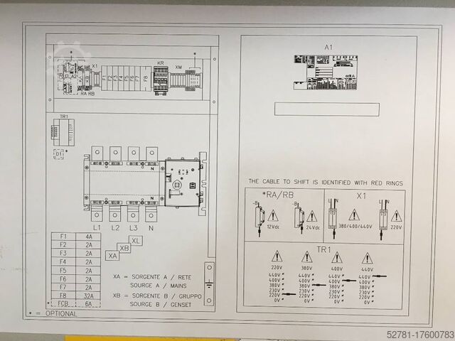Construction equipment ATS Panel 630A - Max 435 kVA - DPX-27508