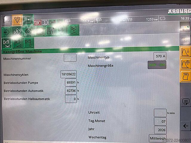 Injection Moulding Machine Arburg Allrounder 570 A 2000-800