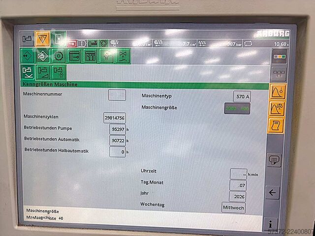 Injection Moulding Machine Arburg Allrounder 570 A 2000-800
